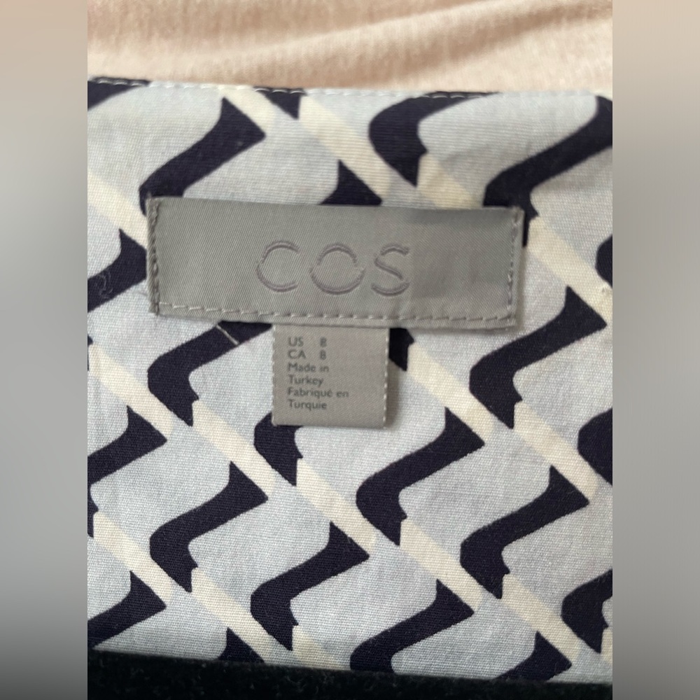 COS Chevron Patterned Structured Dress - Picture 2 of 11